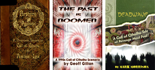 Free Call of Cthulhu  PDF scenarios by Gillan, Love & Morrison, from Cthulhu Reborn