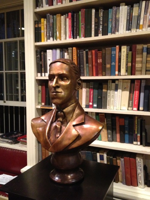 H.P. Lovecraft bronze bust sculpted by Btyan Moore