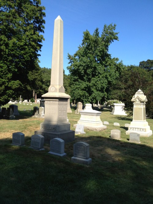 The Phillips family plot, Swan Point Cemetery Providence