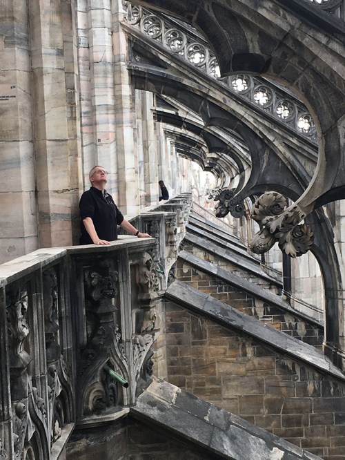 Mark on the Duomo roof
