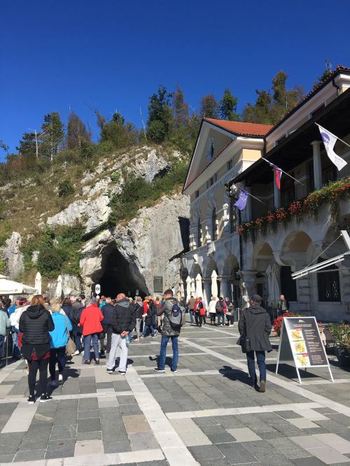 Entrance to Postojna Cavern